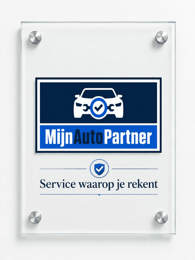 MijnAutoPartner gevelbord — Service waarop u rekent